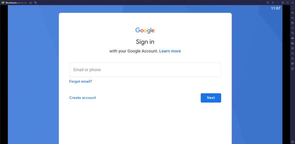 Sign in to Google Account