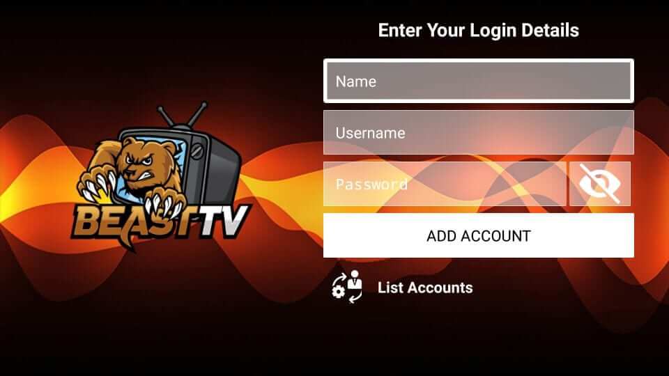 Click on Add Account