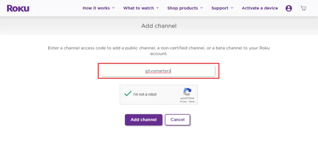 Select Add Channel