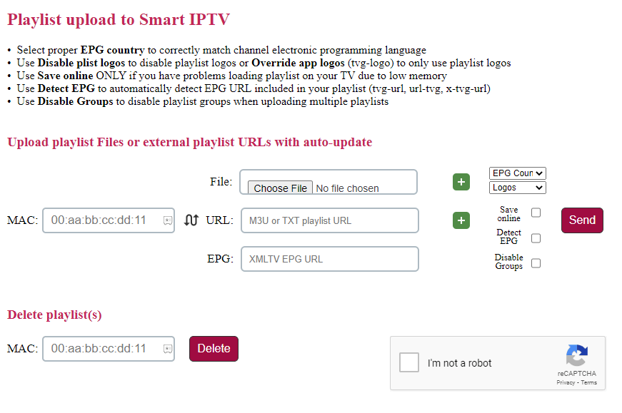 Select Save to stream Smart IPTV