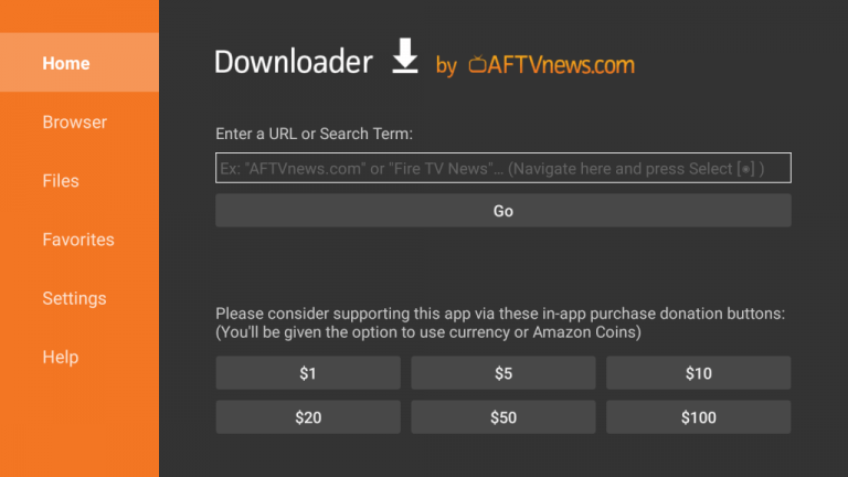 Paste the IPTV Core APK file URL