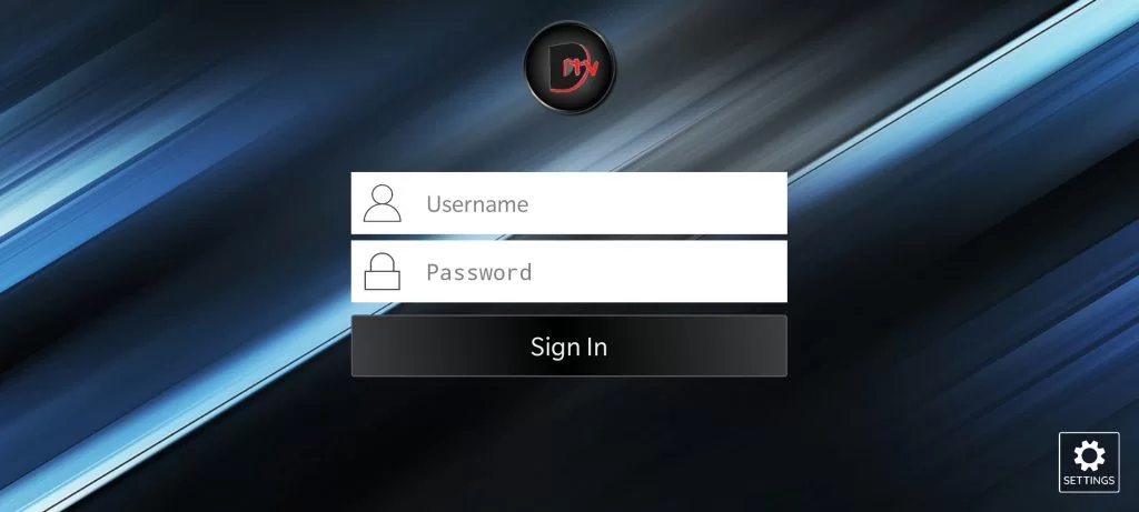 Sign in to your Dexter IPTV app