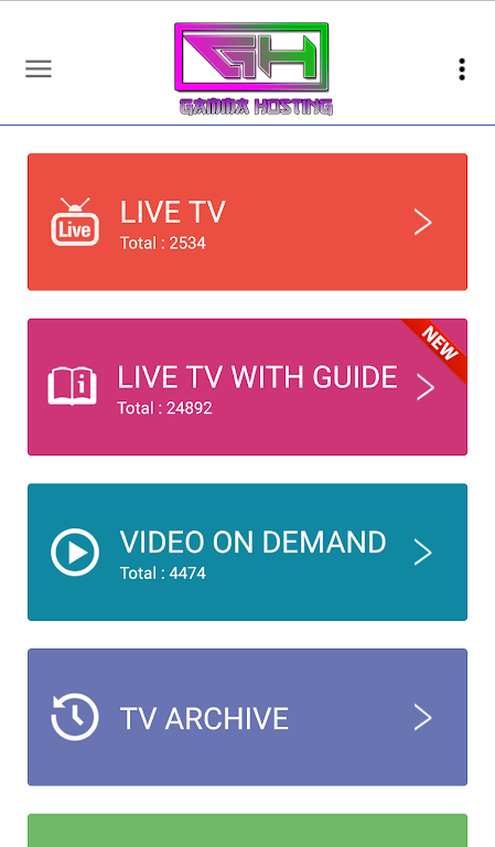 Gamma IPTV on Android