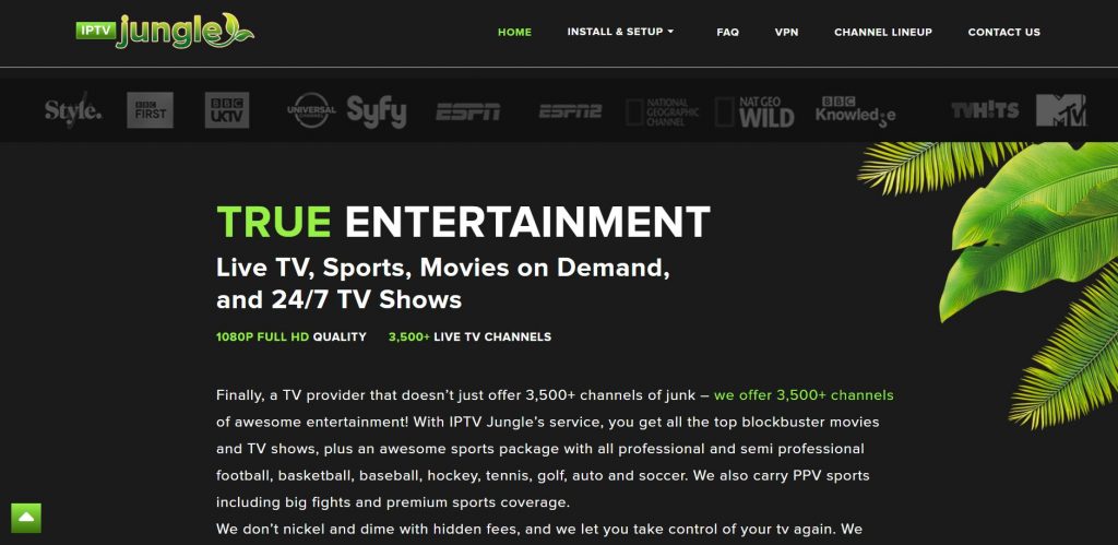 Visit the Jungle IPTV website