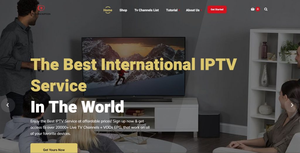 Visit the TV Subscription IPTV  website