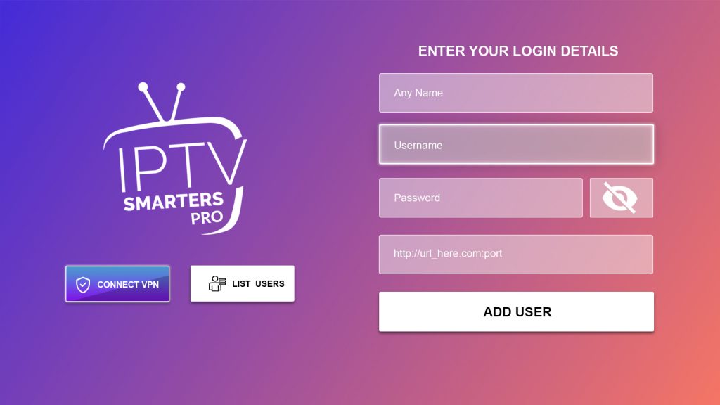 Provide account details of IPTV Farm