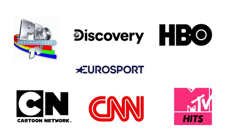 Pro international tv, discovery, HBO, Eurosport, cartoon network, CNN, MTV hits channels on IPTV Romania