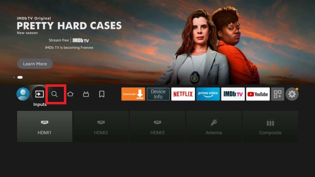 Search option on Firestick