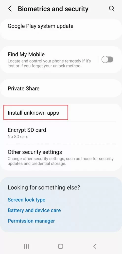 install unknown apps 