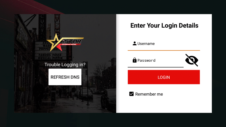 iStar IPTV login