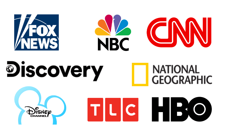 Fox, NBC, CNN, National Geographic, Disney, TLC, HBO on Vicom IPTV