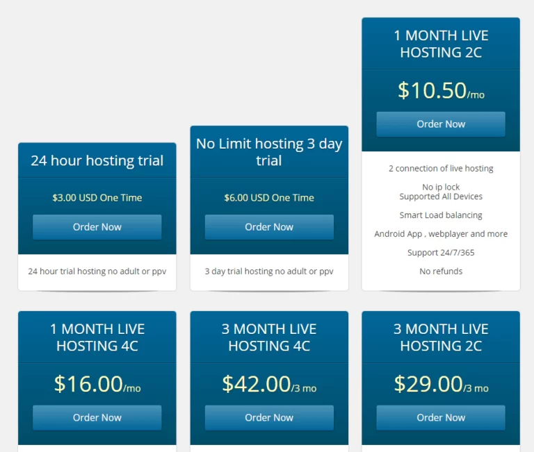 No Limit IPTV Plans