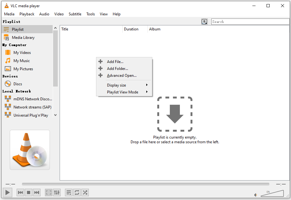 Choose Add File - What is an M3U File 