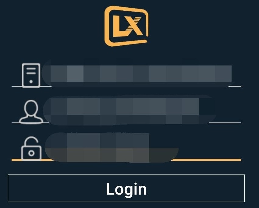 Login LXtream IPTV