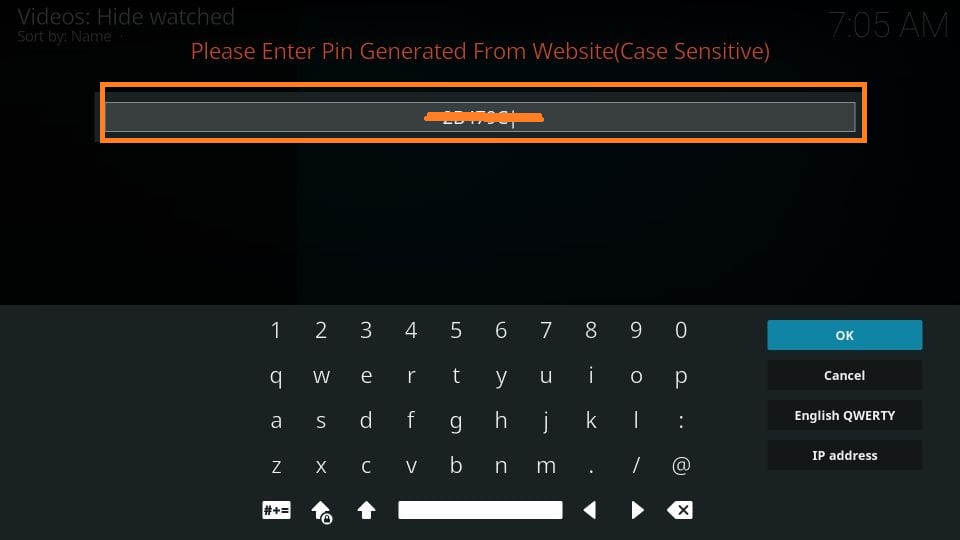 Enter the Pin