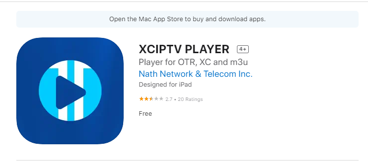  XCIPTV app