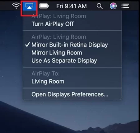 Turn on Airplay