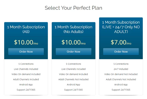 Beyond Streamz IPTV plans