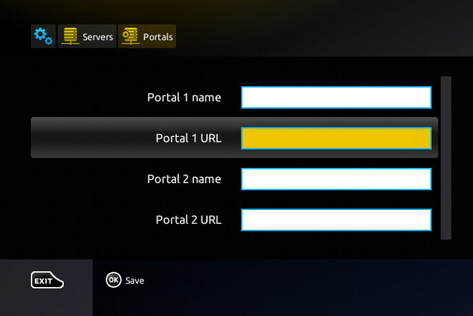 Enter Yellow IPTV M3U URL