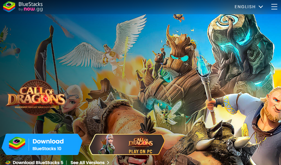 Visit the official website of BlueStacks