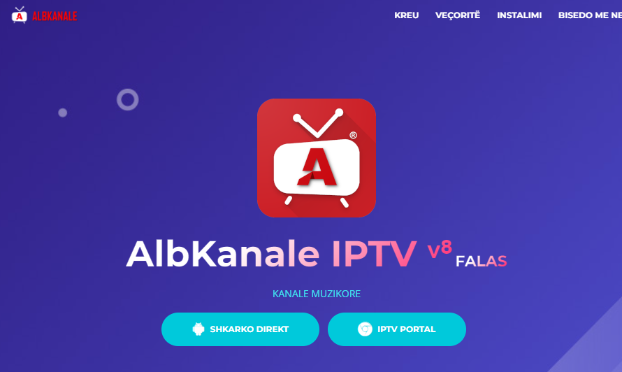 Tap the IPTV Portal button 