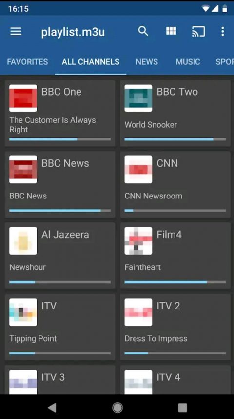 Stream Mom IPTV on Android 