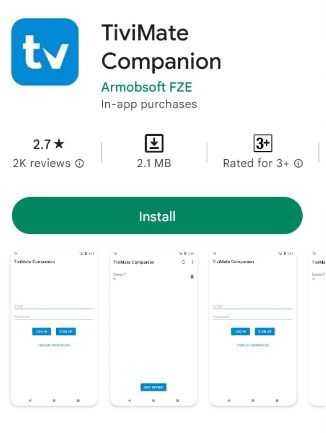 Install TiviMate IPTV app