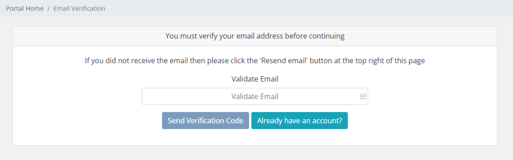  Verify your email address