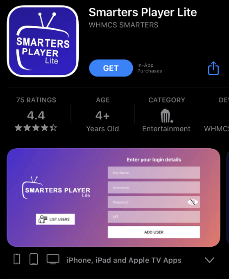 Install Smarters Player Lite