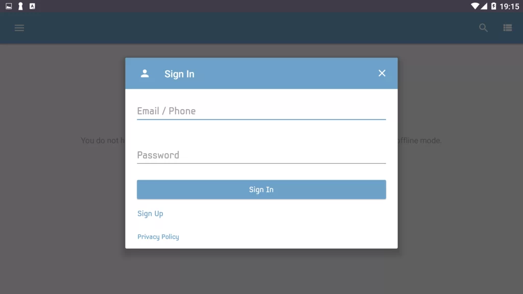  sign in to the player