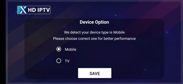 Select device