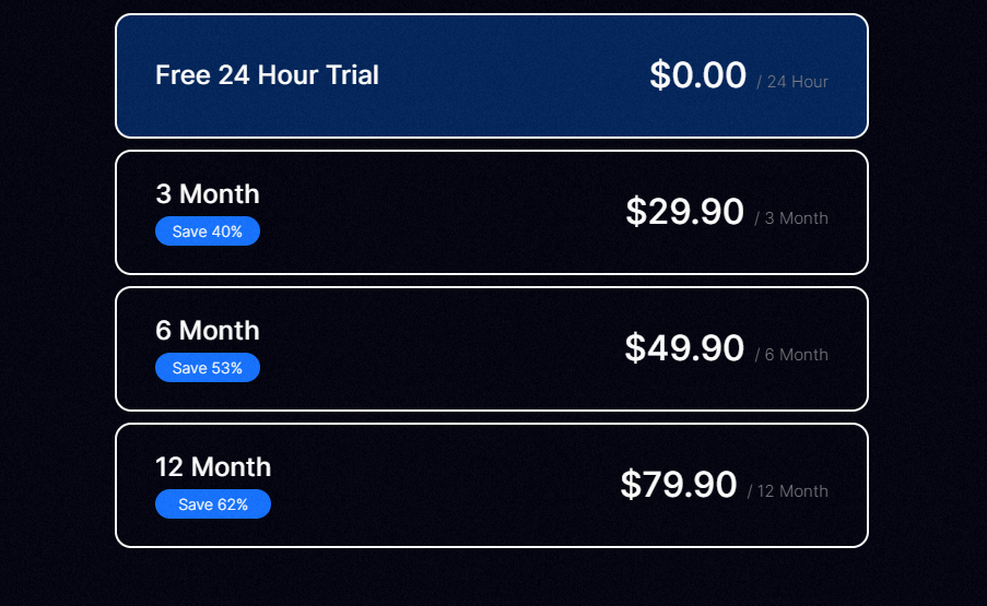  choose a plan from StreamQ