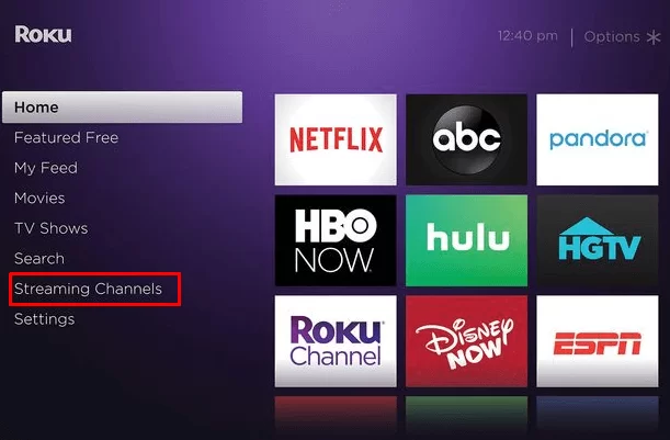 Select Streaming Channels