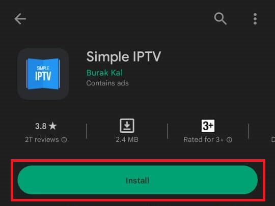 Install Simple IPTV to watch the Legends IPTV content